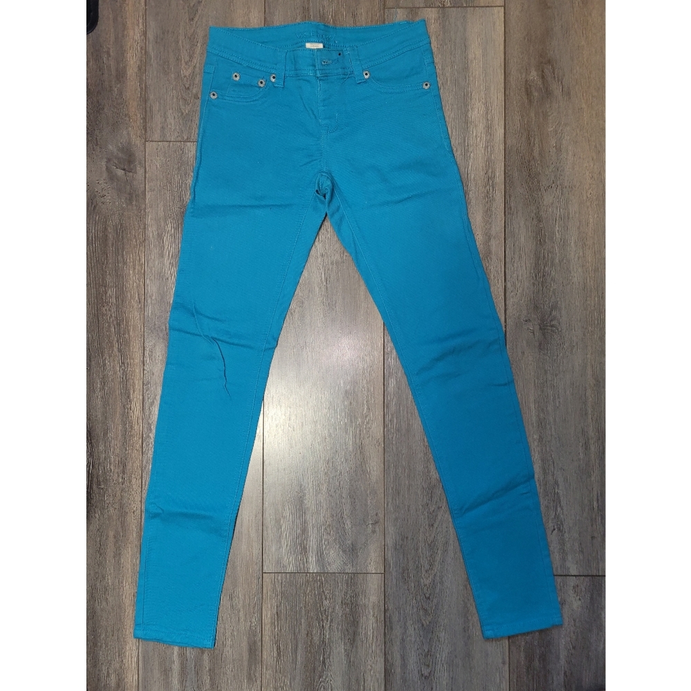 Wet Seal Turquoise Skinny Jeans